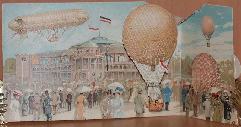  - Offizielle Karte No. 4 der Internationalen Luftschiffahrt-Ausstellung zu Frankfurt a. M. Juli - Oktober 1909..