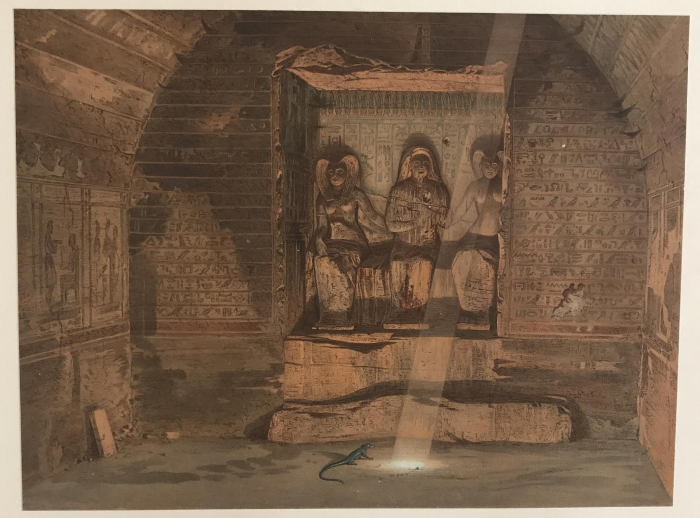 WERNER, KARL: - Grabkammer in El-Kab. - Aus: Nilbilder auf seiner Reise durch Egypten nach der Natur aufgenommen.