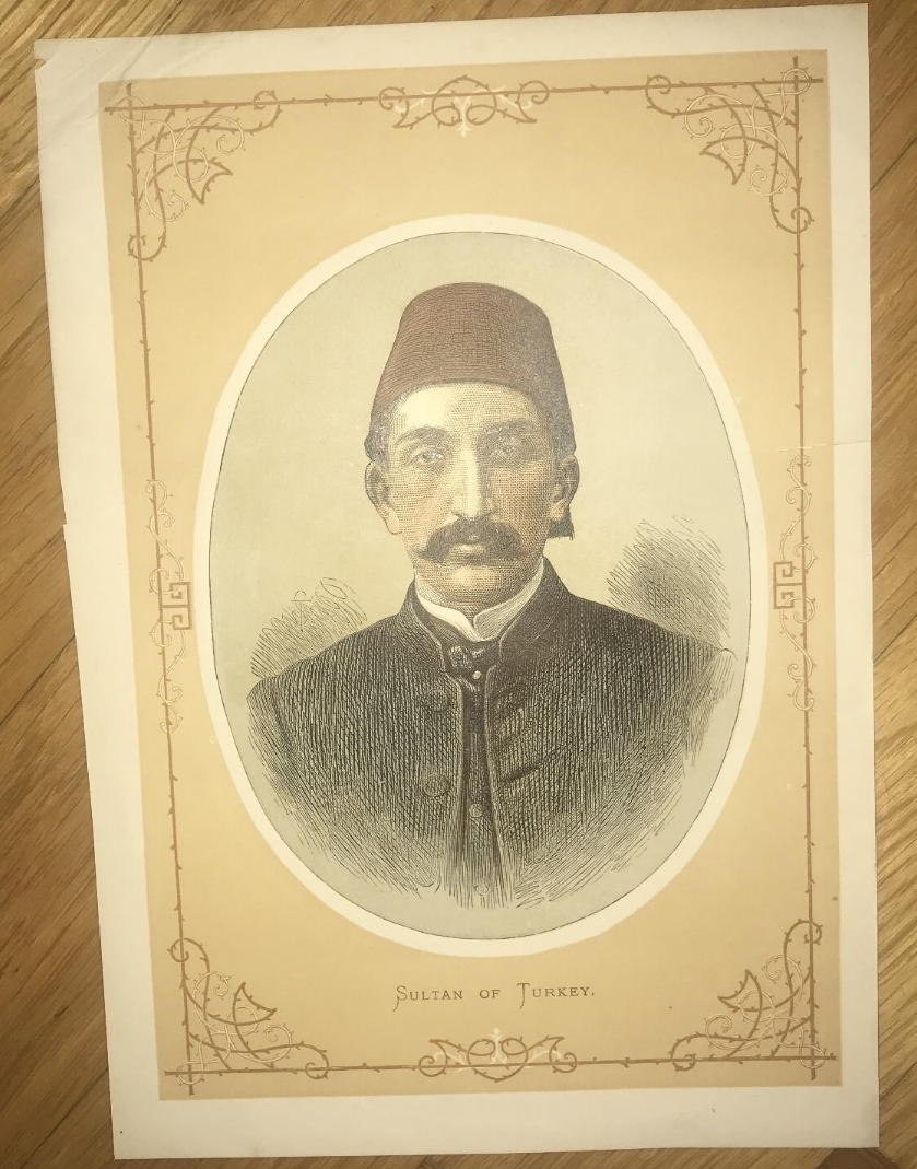 - Portrait des Sultan Abdlhamid II. - Betitelt: Sultan of Turkey..