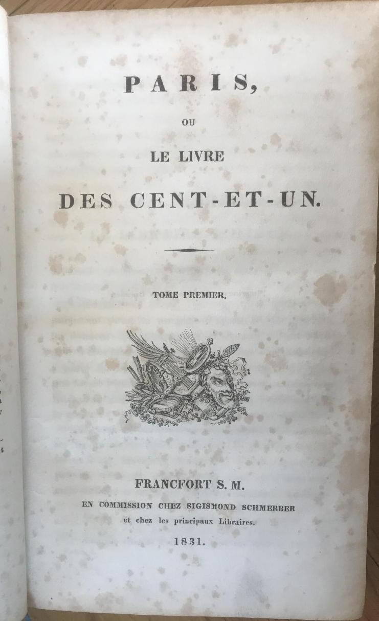  - Paris, ou le livre des Cent-et-un..
