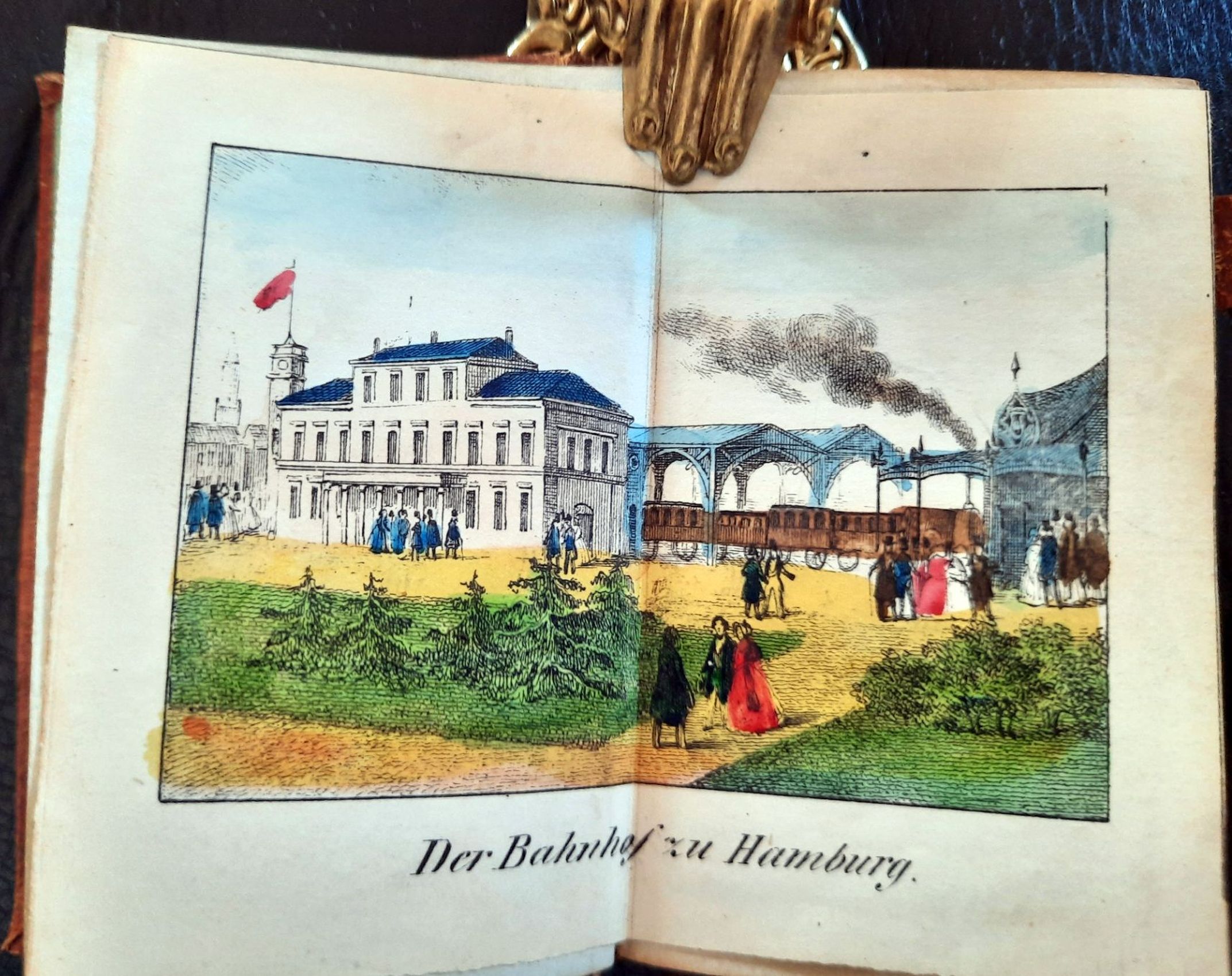  - Hamburgischer Taschen-Kalender auf das Schaltjahr 1844. Hrsg. von J. G. Metz..